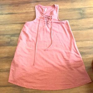 S supply pink pocketed swing dress